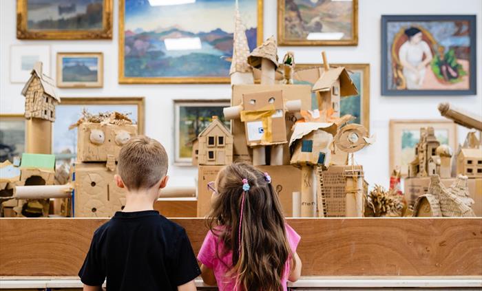 I Can...Make: Kaiju Cardboard Mega-City workshop, Room 1, Glynn Vivian Art Gallery